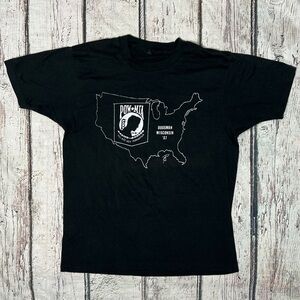 VTG POW MIA Dousman Wisconsin Single Stitch 1987 Crewneck Top Tee Tshirt